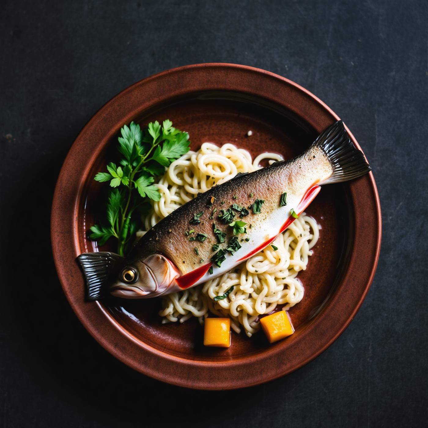 Plated trout