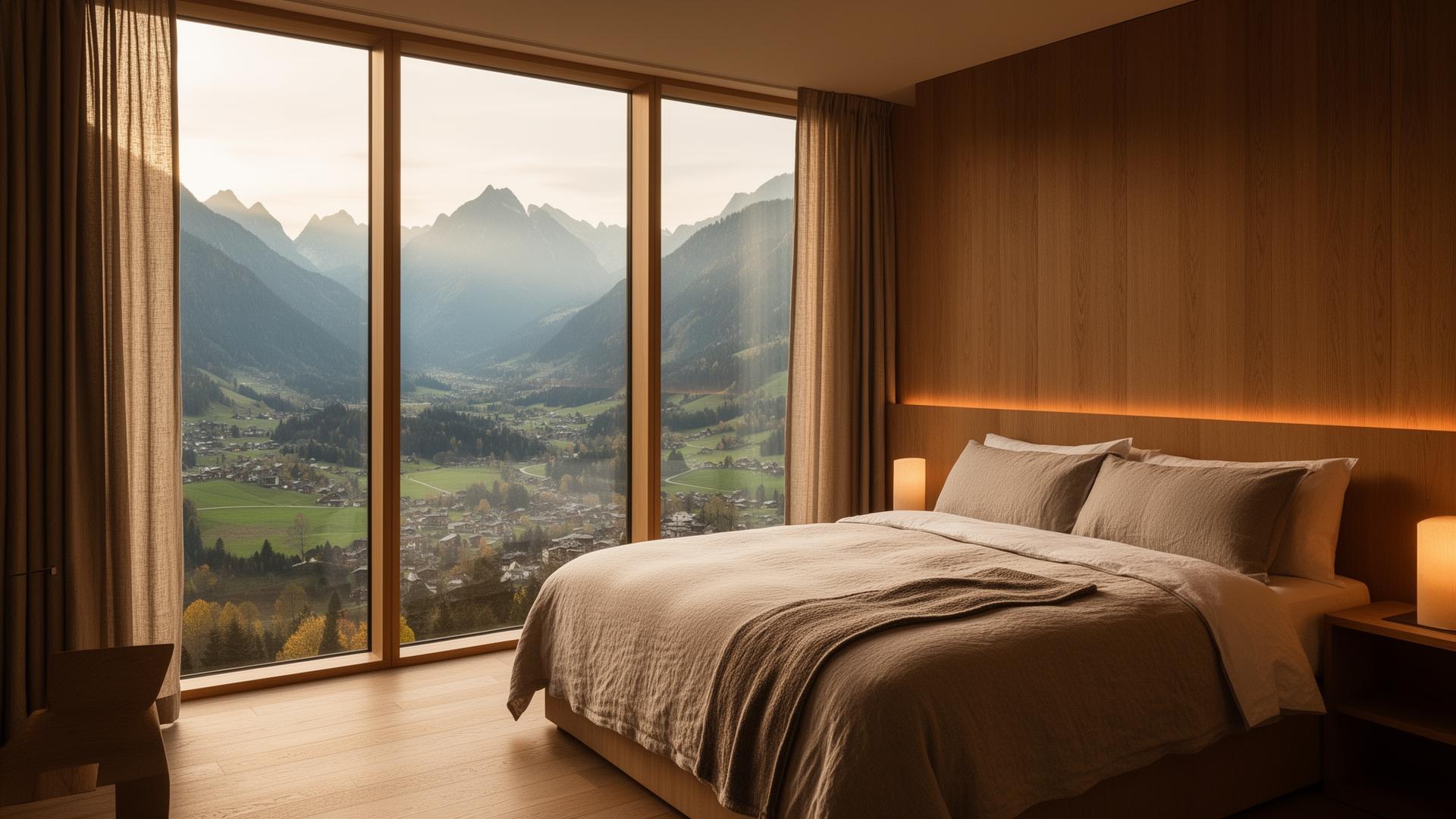 Boutique room with valley view
